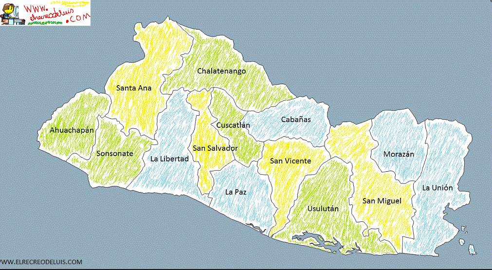 Mapas-El Salvador-El origen de los nombres (130K)