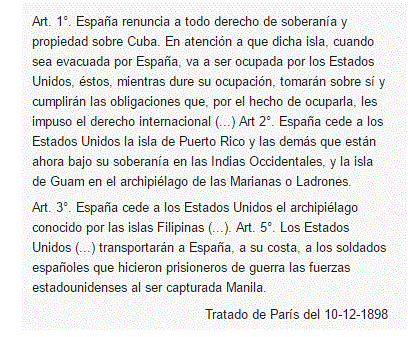 tratado de paris del 10-12-1898 (45K)